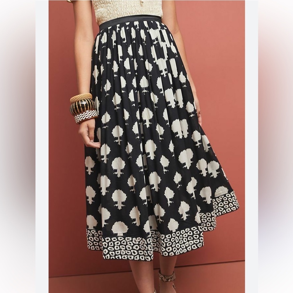 Anthropologie Emblematic Midi Skirt by Payal Jain Size 8 NWT